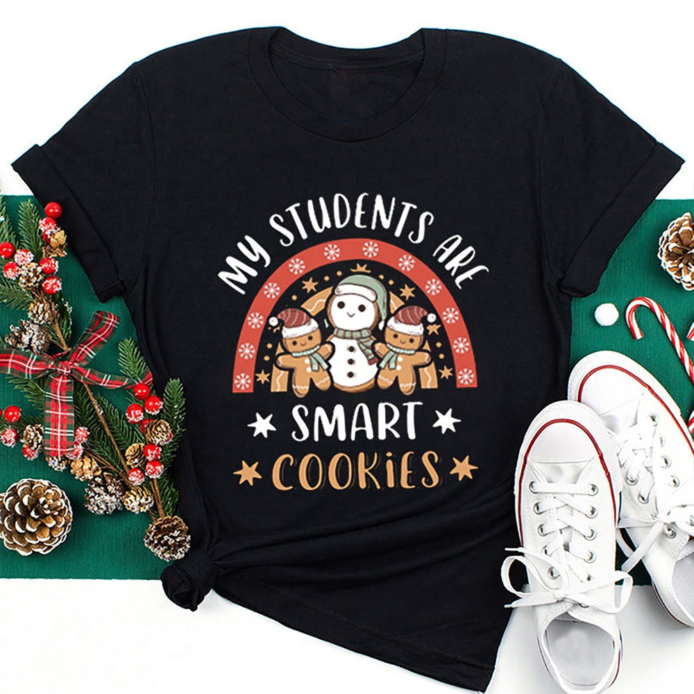 My Students Are Smart Cookies T Shirt, Merry T Shirt, Unisex Christmas Shirts