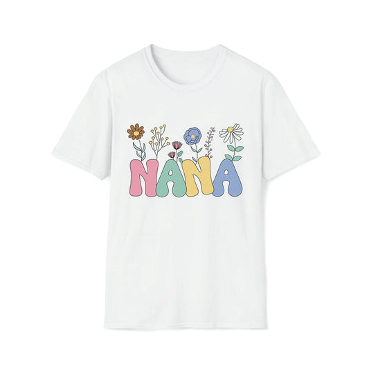 Nana Flowers Premium T Shirt, Mother's Day Premium T Shirt, Mom Shirt