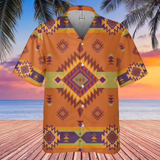 Native American Hawaiian Shirt, Add A Touch Of Style To Your Outfit Hawaiian Shirt, Native Pattern Shirt