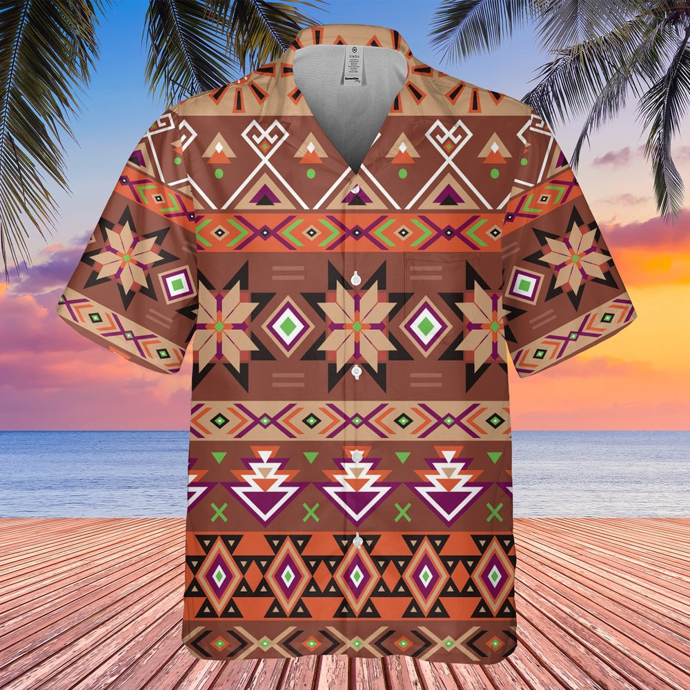 Native American Hawaiian Shirt, Add Coziness And Comfort To Your Home Hawaiian Shirt, Native Pattern Shirt