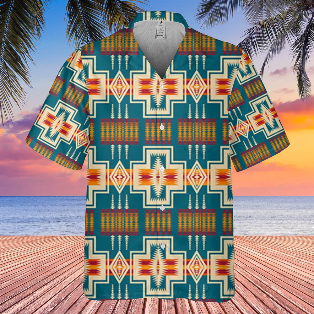 Native American Hawaiian Shirt, Alohas Vibes Hawaiian Shirt, Native Pattern Shirt