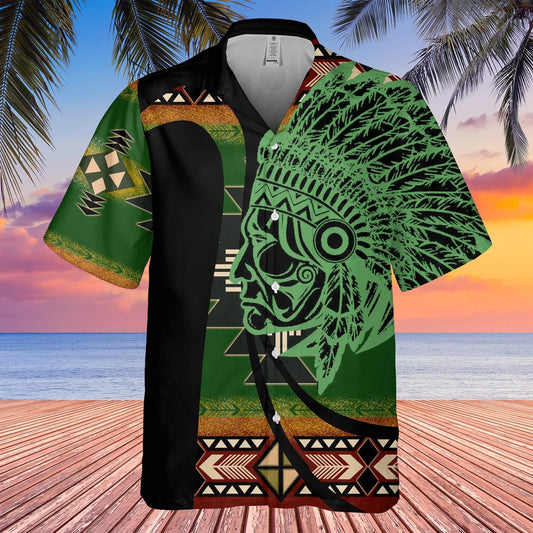Native American Hawaiian Shirt, Ancient Forest Secret Hawaiian Shirt, Native American Chief Shirt, Native Pattern Shirt