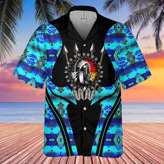 Native American Hawaiian Shirt, Arrow Of Dusk Hawaiian Shirt, Native American Chief Shirt, Native Pattern Shirt
