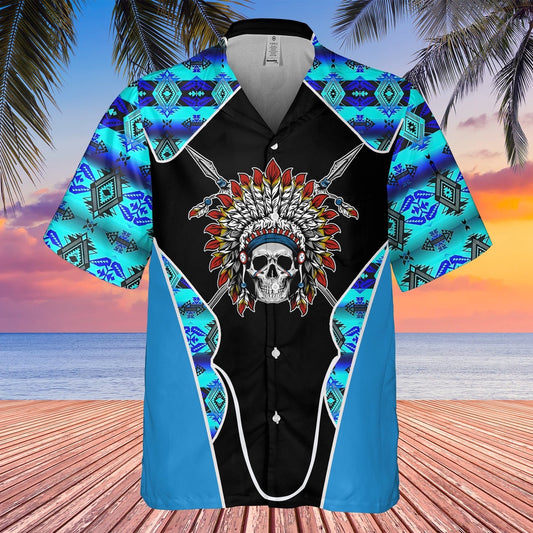 Native American Hawaiian Shirt, Autumn Memories Hawaiian Shirt, Native American Chief Shirt, Native Pattern Shirt