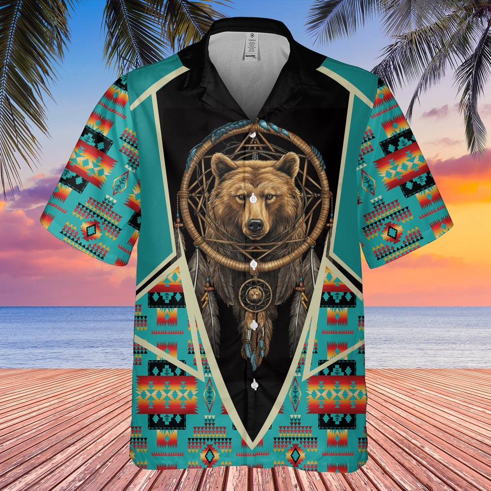 Native American Hawaiian Shirt, Bear Community Connect With Bear Lovers Hawaiian Shirt, Native Pattern Shirt