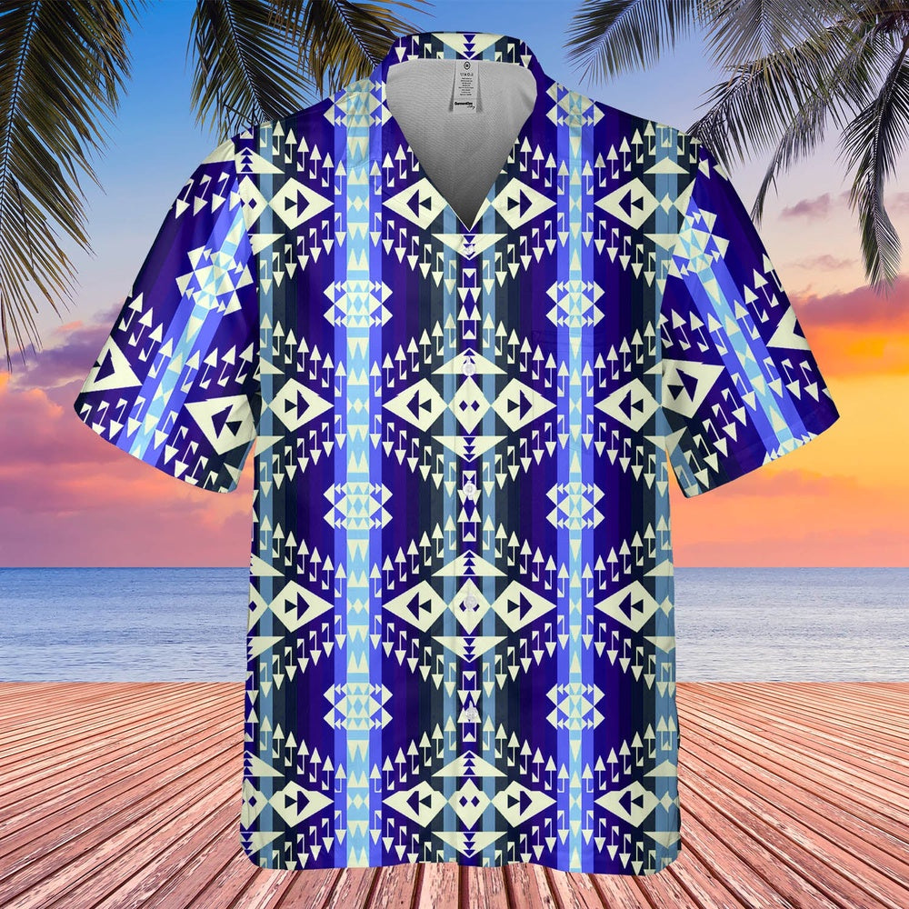 Native American Hawaiian Shirt, Blending Tradition Hawaiian Shirt, Native Pattern Shirt
