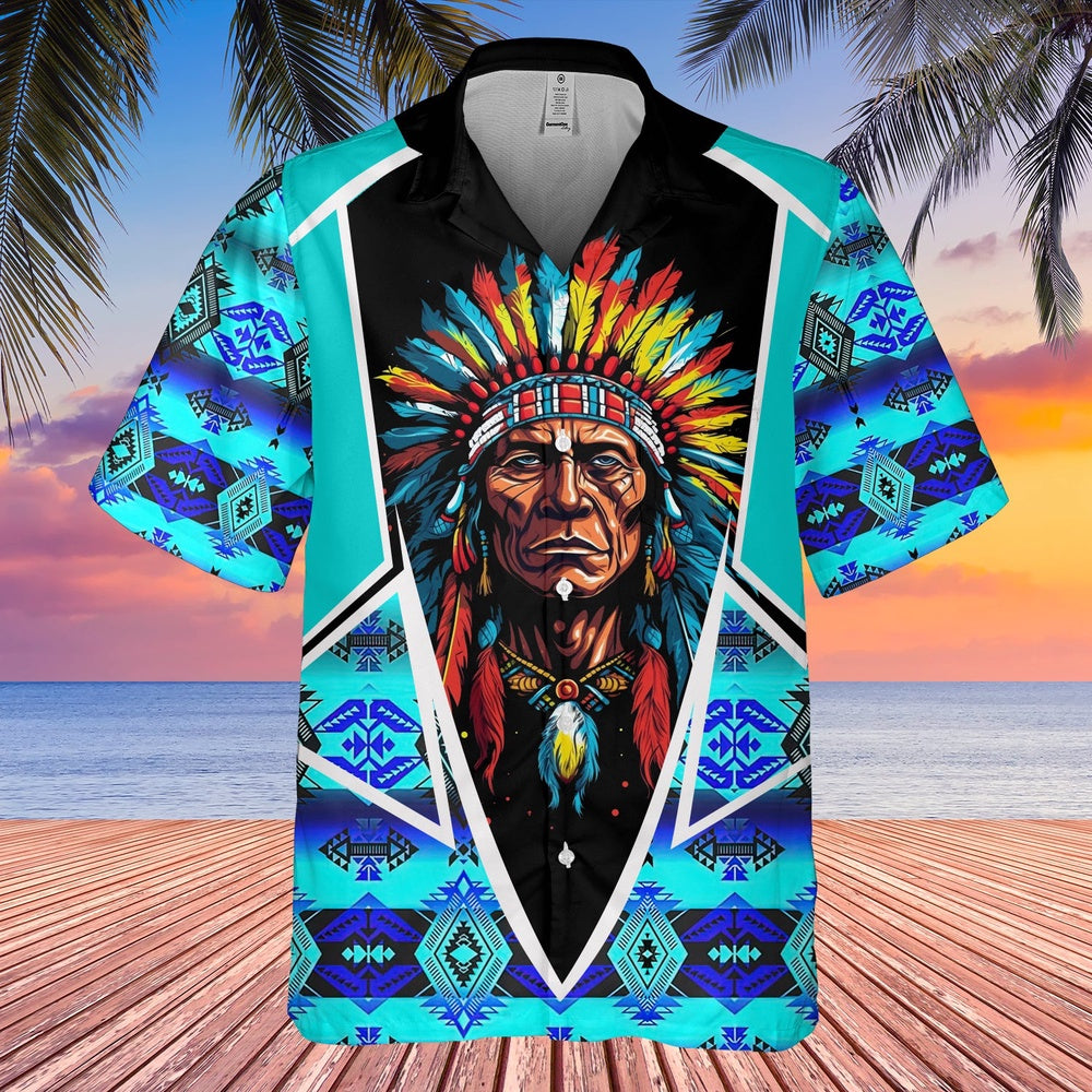 Native American Hawaiian Shirt, Circle Of Hope Hawaiian Shirt, Native American Chief Shirt, Native Pattern Shirt
