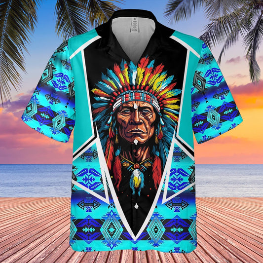 Native American Hawaiian Shirt, Circle Of Hope Hawaiian Shirt, Native American Chief Shirt, Native Pattern Shirt
