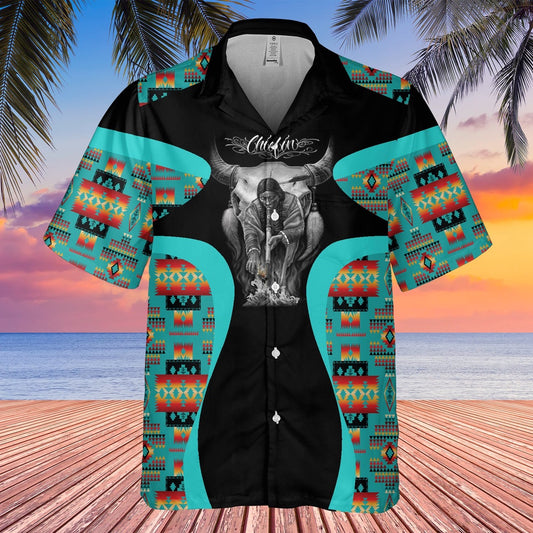 Native American Hawaiian Shirt, Colorful Life Hawaiian Shirt, Native Pattern Shirt