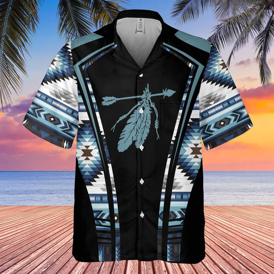 Native American Hawaiian Shirt, Confidence Radiance Hawaiian Shirt, Native Pattern Shirt