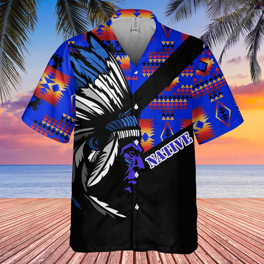 Native American Hawaiian Shirt, Different Beauty Hawaiian Shirt, Native American Chief Shirt, Native Pattern Shirt