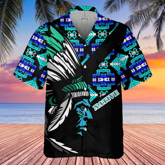 Native American Hawaiian Shirt, Elevating Personal Style Hawaiian Shirt, Native American Chief Shirt, Native Pattern Shirt