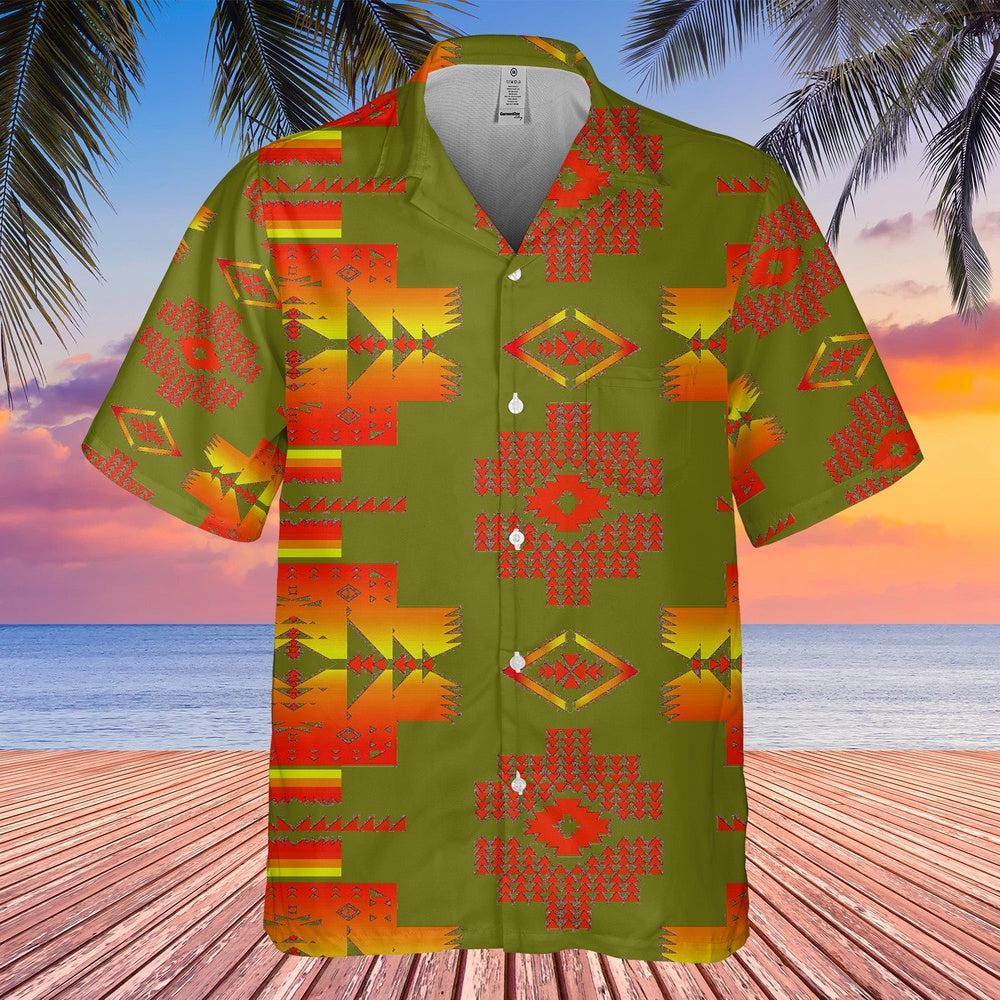 Native American Hawaiian Shirt, Escher'S Sketch Hawaiian Shirt, Native Pattern Shirt