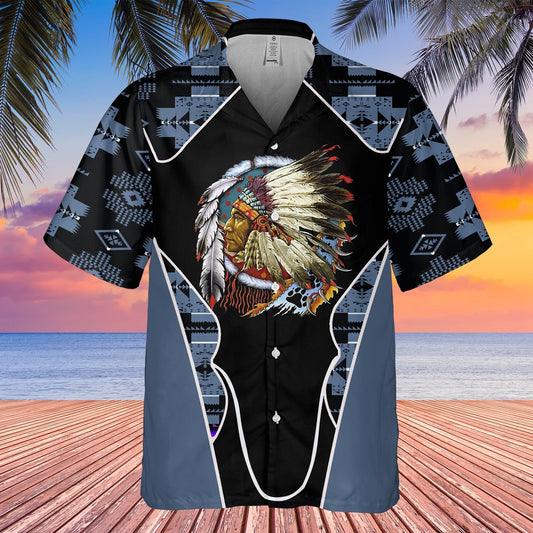 Native American Hawaiian Shirt, Free Heart Hawaiian Shirt, Native American Chief Shirt, Native Pattern Shirt