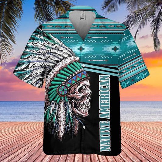 Native American Hawaiian Shirt, Free Wild Soul Hawaiian Shirt, Native American Chief Shirt, Native Pattern Shirt
