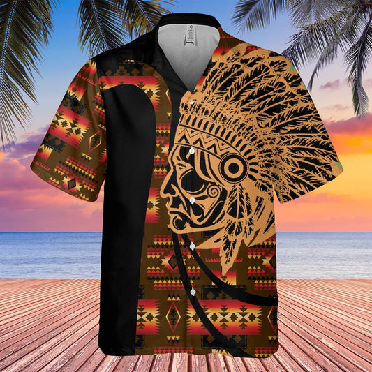 Native American Hawaiian Shirt, Galaxy Dream Hawaiian Shirt, Native American Chief Shirt, Native Pattern Shirt