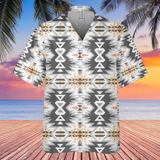 Native American Hawaiian Shirt, Horizon Patterns Hawaiian Shirt, Native Pattern Shirt