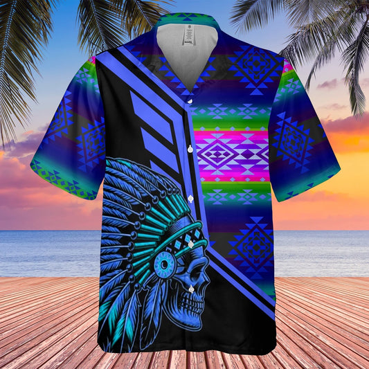 Native American Hawaiian Shirt, Howling Wind Dance Hawaiian Shirt, Native American Chief Shirt, Native Pattern Shirt