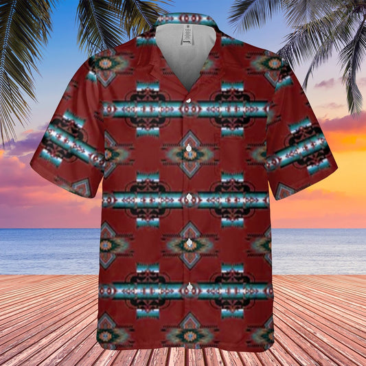 Native American Hawaiian Shirt, Hypnotic Agate Hawaiian Shirt, Native Pattern Shirt