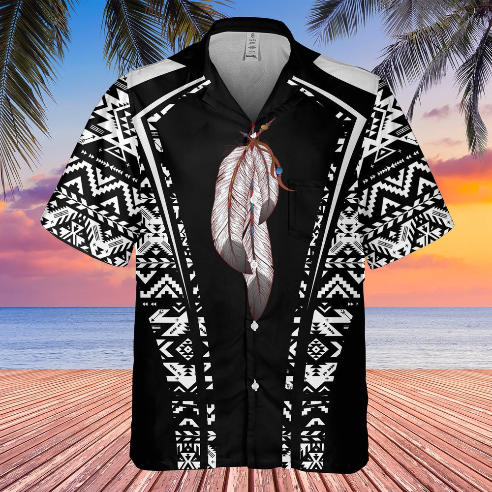 Native American Hawaiian Shirt, Invisible Power Hawaiian Shirt, Native Pattern Shirt