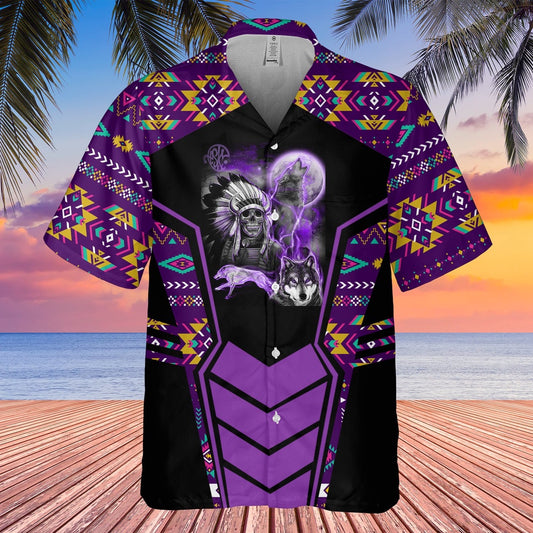 Native American Hawaiian Shirt, Knight Of Light Hawaiian Shirt, Native American Chief Shirt, Native Pattern Shirt