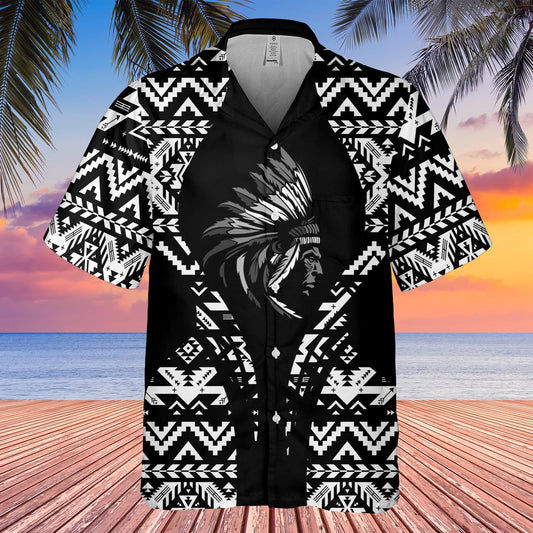 Native American Hawaiian Shirt, Make Your Products Stand Out With Eye-Catching Patterns Hawaiian Shirt, Native American Chief Shirt