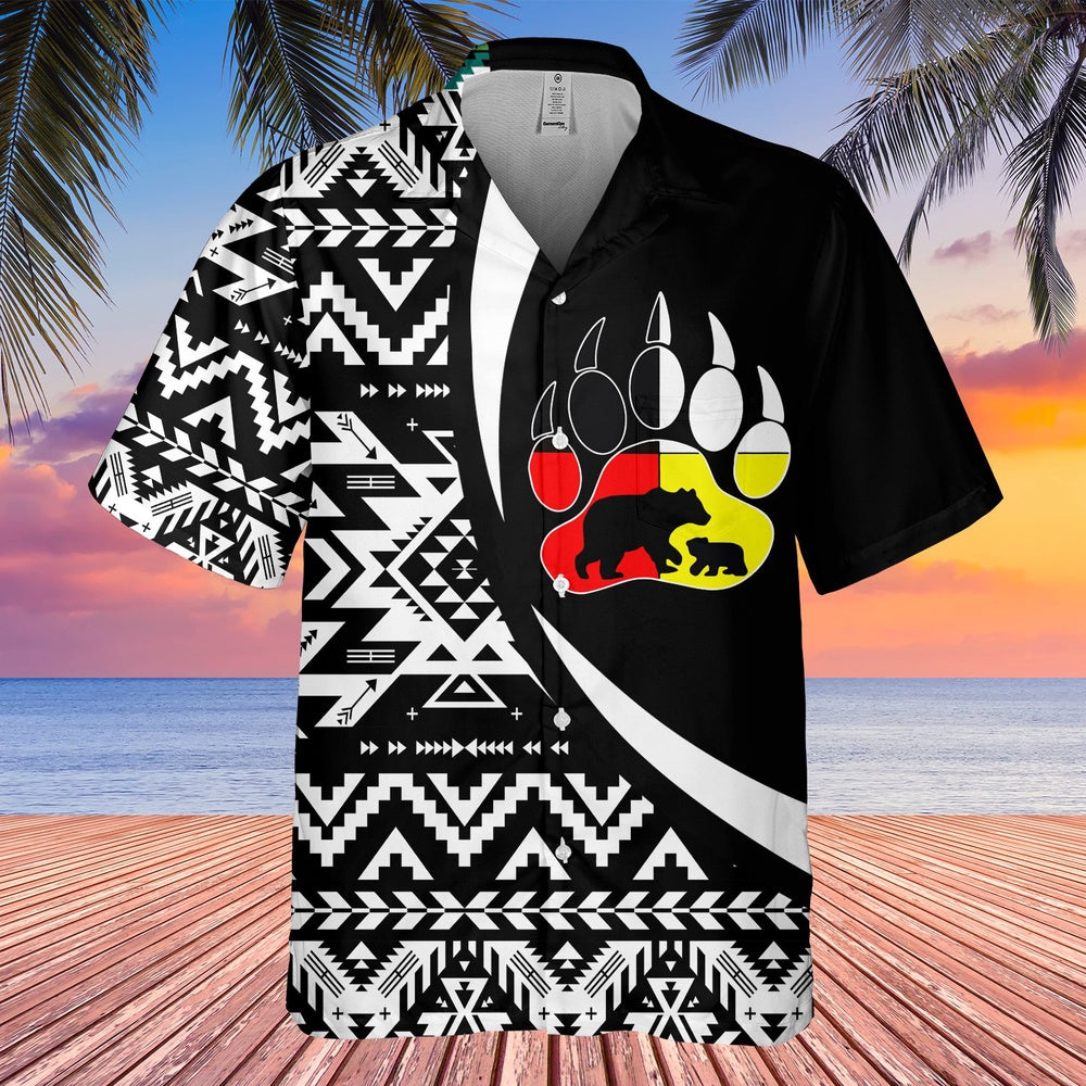Native American Hawaiian Shirt, Mark Of Nature Hawaiian Shirt, Native Pattern Shirt