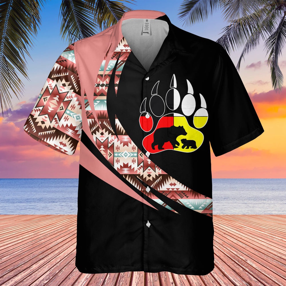 Native American Hawaiian Shirt, Meaningful Gift Hawaiian Shirt, Native Pattern Shirt