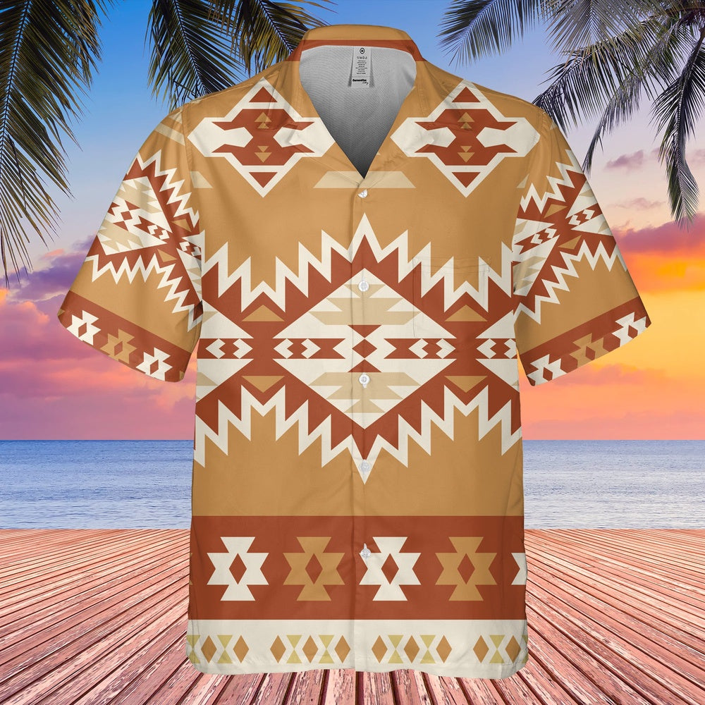 Native American Hawaiian Shirt, Mesmerizing Horizon Hawaiian Shirt, Native Pattern Shirt