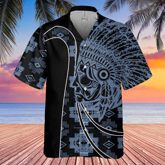 Native American Hawaiian Shirt, Moon Dance Hawaiian Shirt, Native American Chief Shirt, Native Pattern Shirt