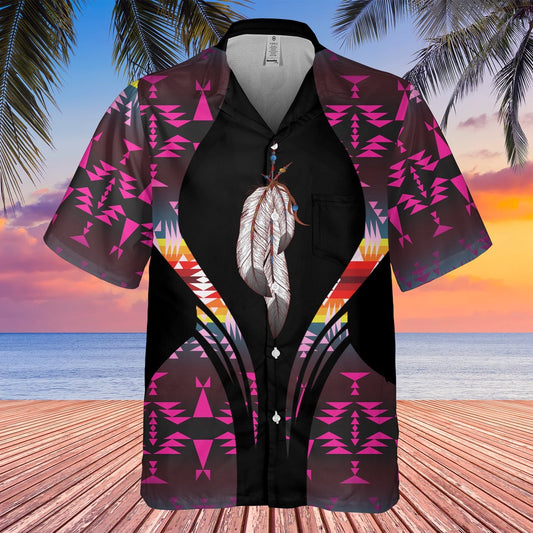 Native American Hawaiian Shirt, Native American Pattern Hawaiian Hawaiian Shirt, Native Pattern Shirt