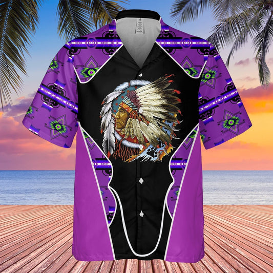 Native American Hawaiian Shirt, Old Forest Amulet Hawaiian Shirt, Native American Chief Shirt, Native Pattern Shirt