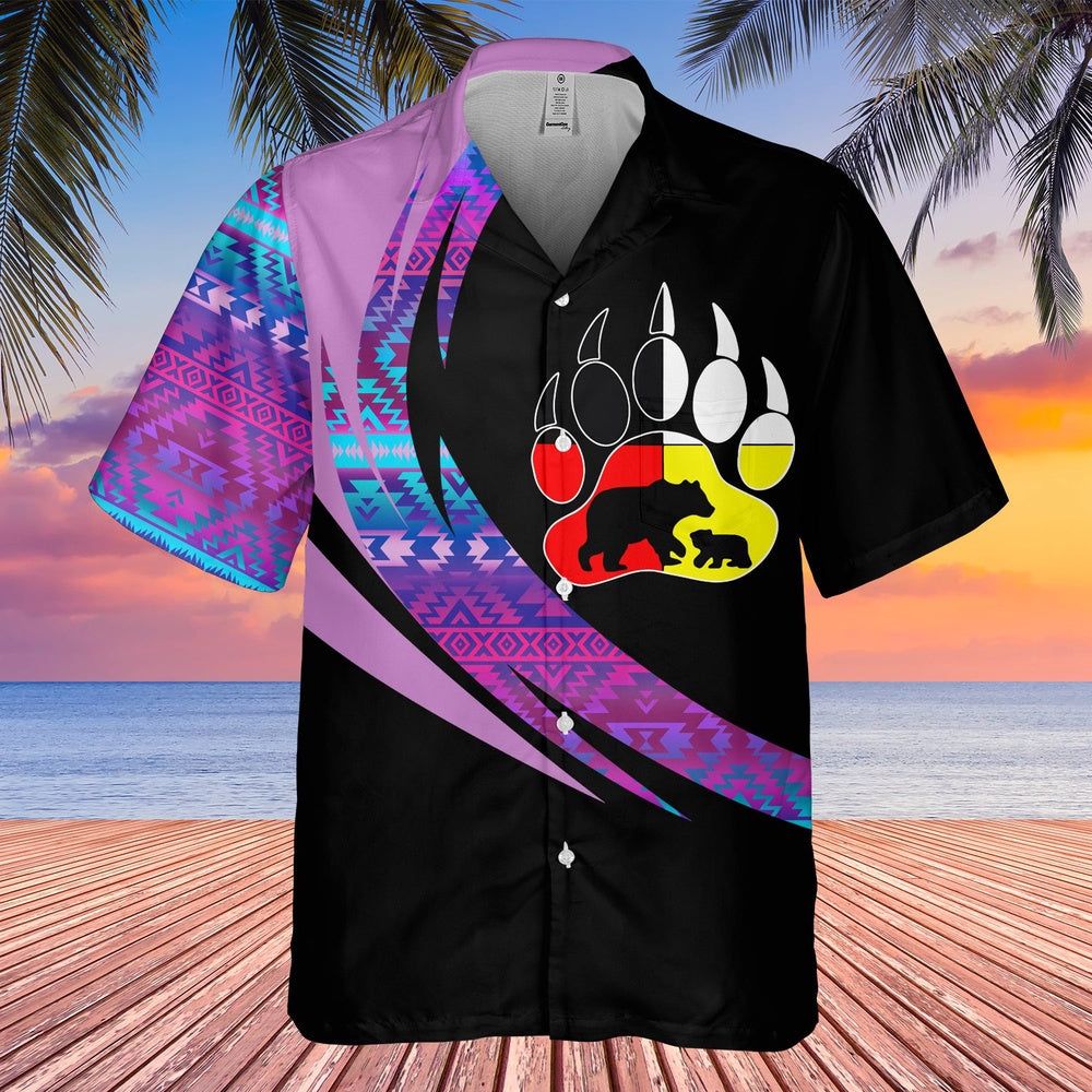 Native American Hawaiian Shirt, Overcome Any Obstacle Hawaiian Shirt, Native Pattern Shirt