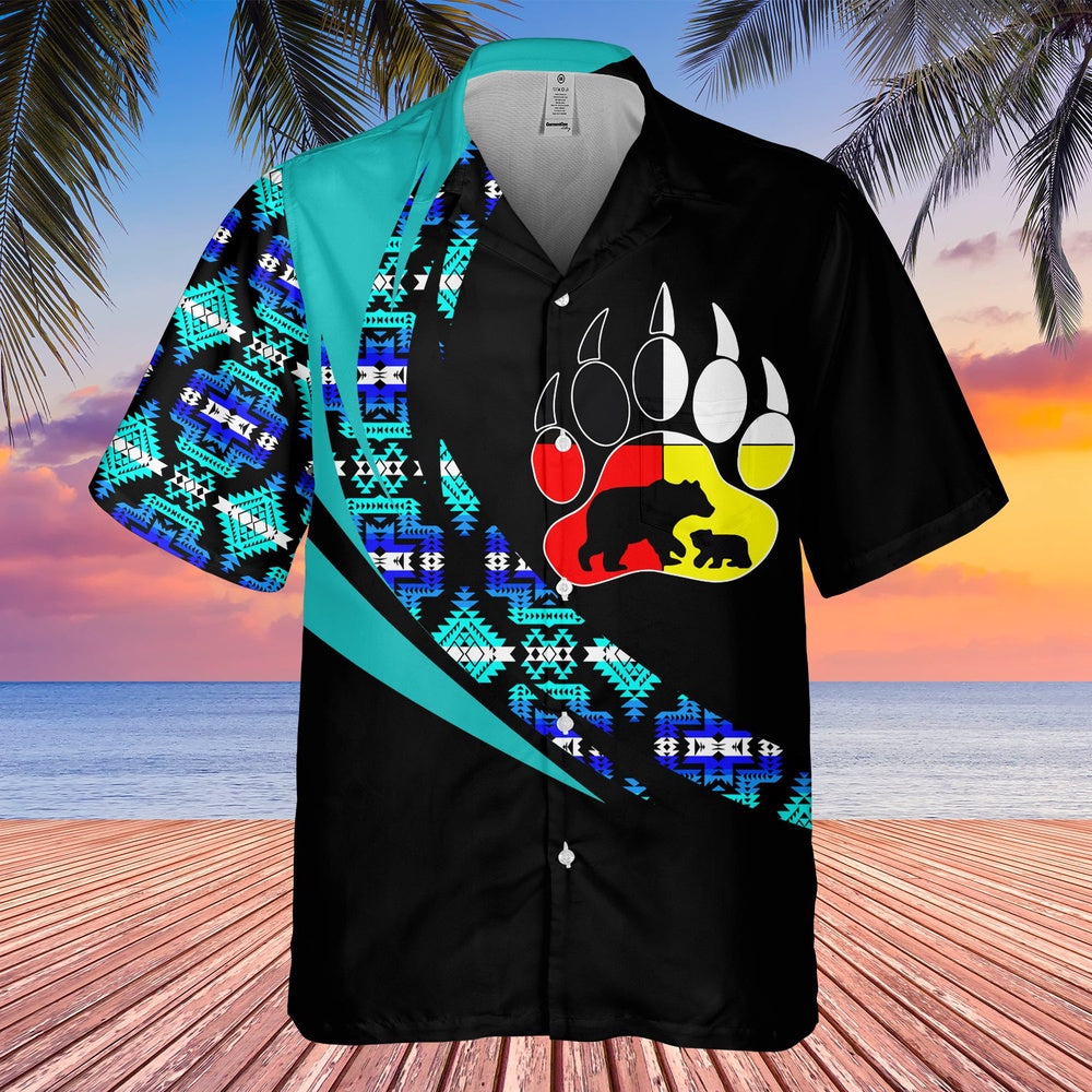 Native American Hawaiian Shirt, Peace Of Mind Hawaiian Shirt, Native Pattern Shirt