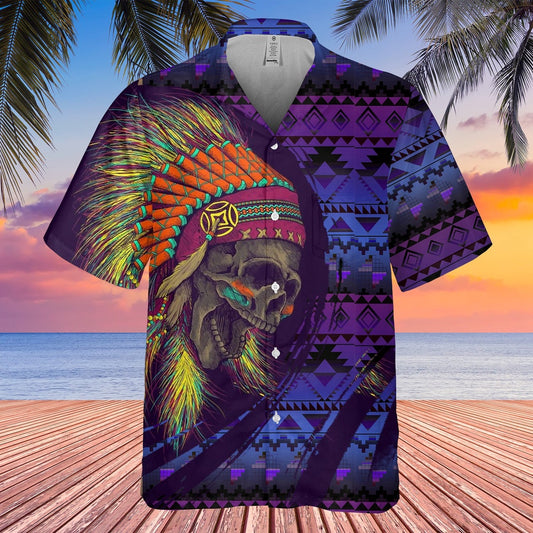 Native American Hawaiian Shirt, Prairie Spirit Hawaiian Shirt, Native American Chief Shirt, Native Pattern Shirt