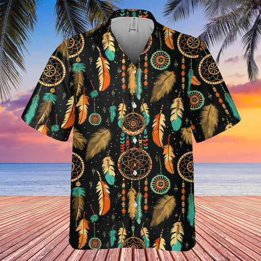 Native American Hawaiian Shirt, Shirt Brings Spiritual Beauty Hawaiian Shirt, Native Pattern Shirt