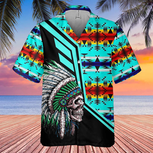 Native American Hawaiian Shirt, Song Of The Meadow Hawaiian Shirt, Native American Chief Shirt, Native Pattern Shirt