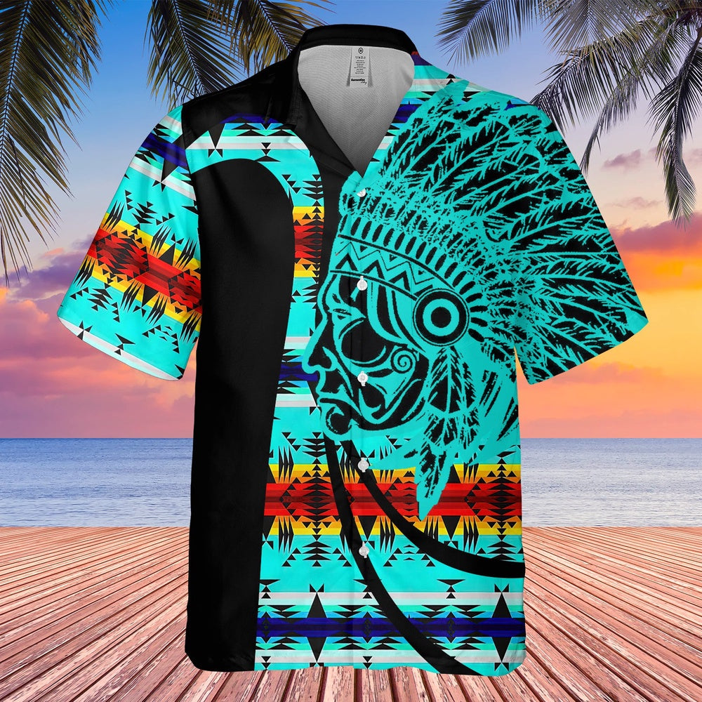 Native American Hawaiian Shirt, Spring Memories Hawaiian Shirt, Native American Chief Shirt, Native Pattern Shirt