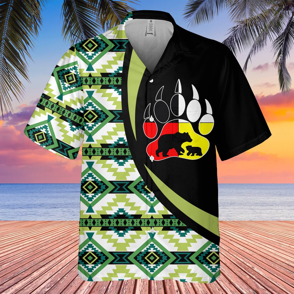 Native American Hawaiian Shirt, Symbol Of Strength Hawaiian Shirt, Native Pattern Shirt