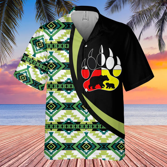 Native American Hawaiian Shirt, Symbol Of Strength Hawaiian Shirt, Native Pattern Shirt