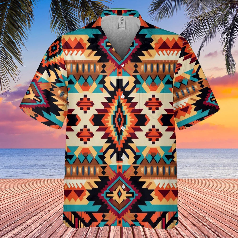 Native American Hawaiian Shirt, The Perfect Accessory For Any Style Hawaiian Shirt, Native Pattern Shirt