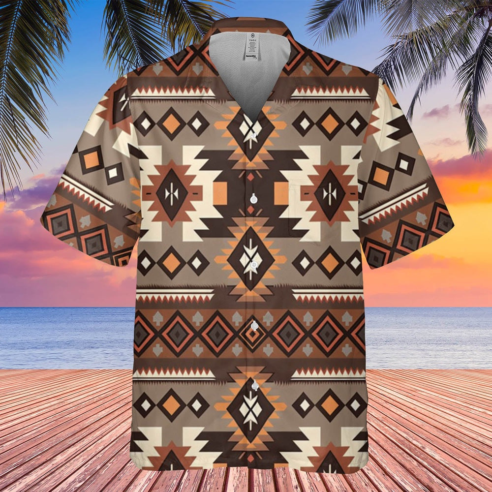 Native American Hawaiian Shirt, Walk With Confidence And Personality Hawaiian Shirt, Native Pattern Shirt