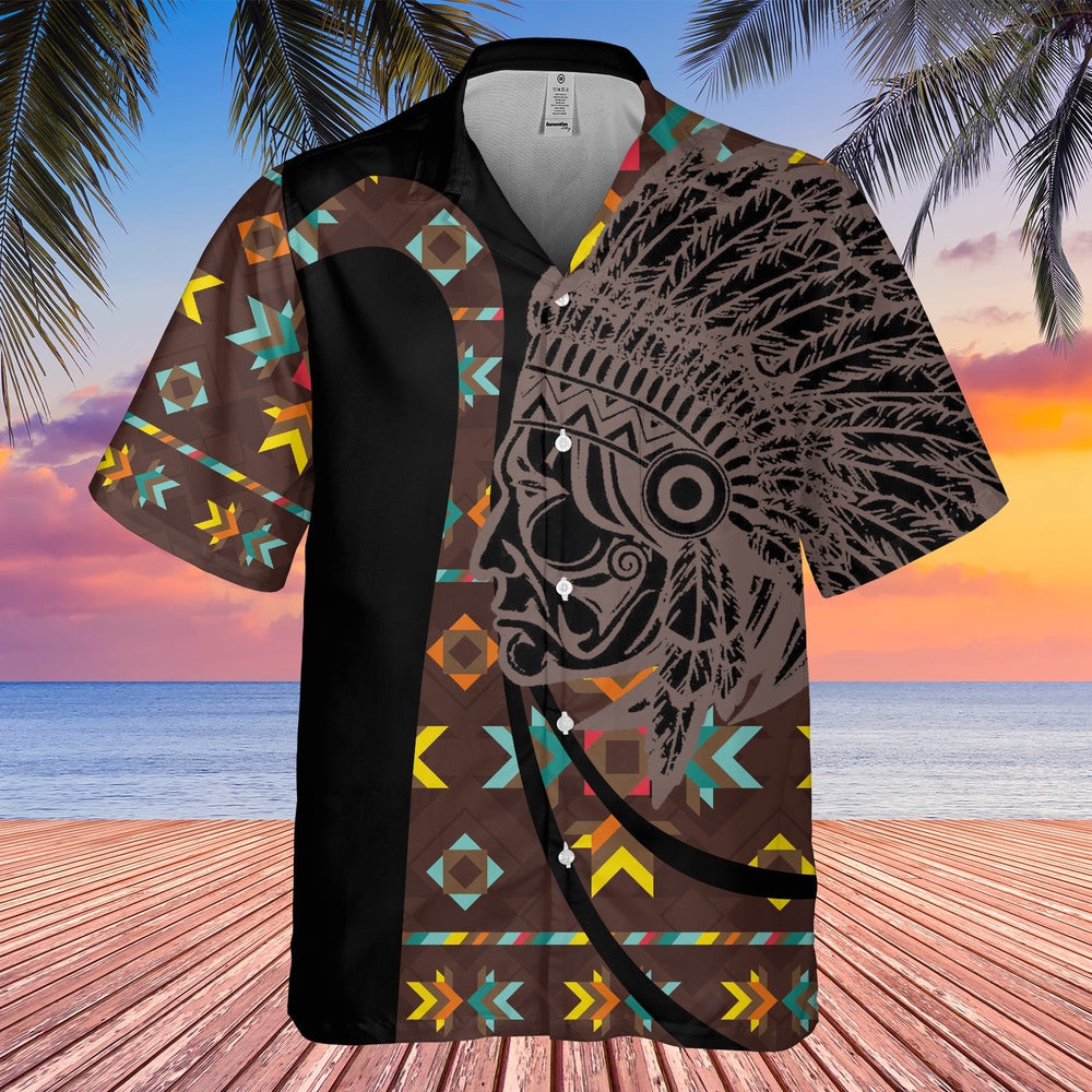 Native American Hawaiian Shirt, Whisper Of The Wind Hawaiian Shirt, Native American Chief Shirt, Native Pattern Shirt