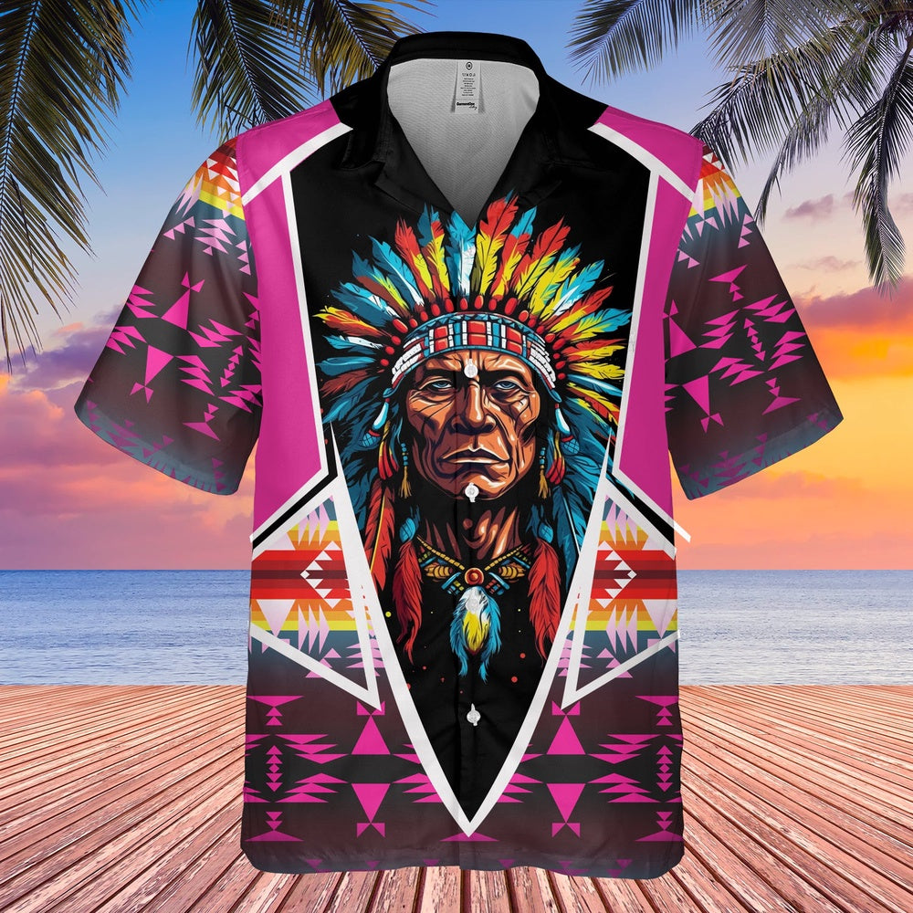Native American Hawaiian Shirt, Wild Prairie Soul Hawaiian Shirt, Native American Chief Shirt, Native Pattern Shirt