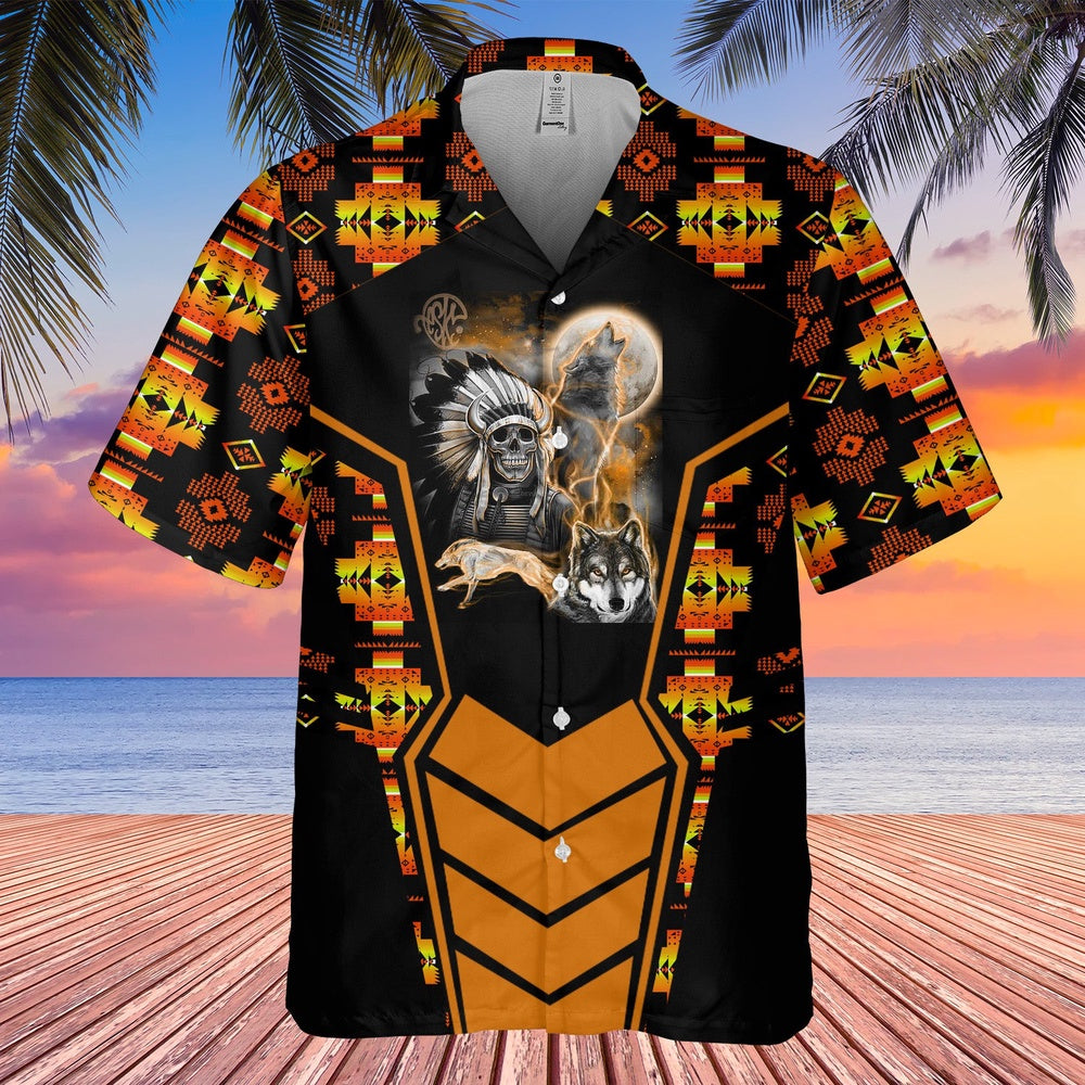 Native American Hawaiian Shirt, Yearning For Freedom Hawaiian Shirt, Native American Chief Shirt, Native Pattern Shirt