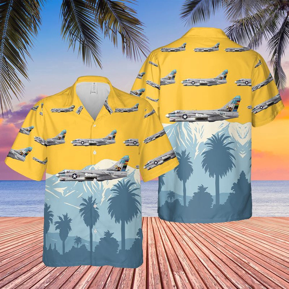 Navy Hawaiian Shirt, Us Navy A-7E Corsair Ii Of Va-113 Stingers Hawaiian Shirt, Navy Shirts Mens