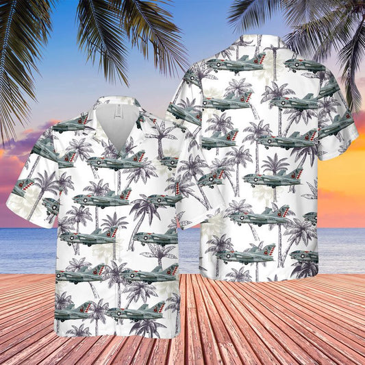 Navy Hawaiian Shirt, Us Navy A7E Corsair Ii Of Va-86 Sidewinders Hawaiian Shirt, Navy Shirts Mens