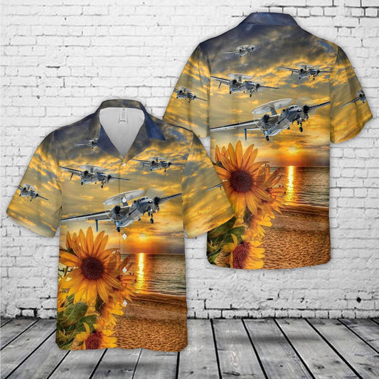 Navy Hawaiian Shirt, Us Navy Airborne Command &Amp Control Squadron 120 (Vaw-120) Hawaiian Shirt, Navy Shirts Mens