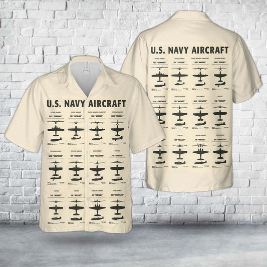 Navy Hawaiian Shirt, Us Navy Aircraft Hawaiian Shirt, Navy Shirts Mens