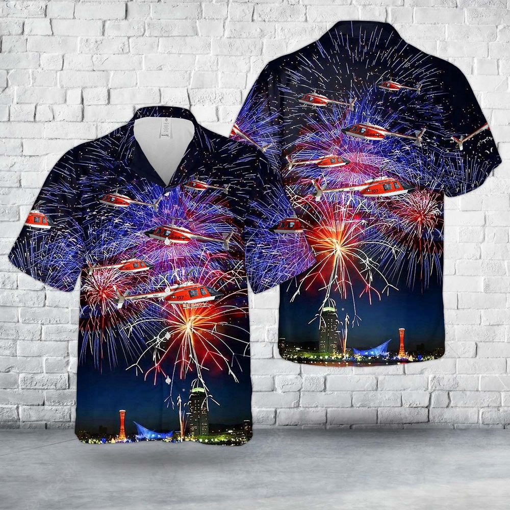 Navy Hawaiian Shirt, Us Navy Bell Th-57C Searanger, 4Th Of July Hawaiian Shirt, Navy Shirts Mens